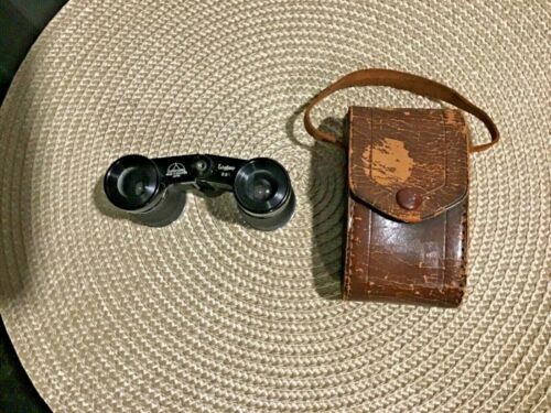 RARE Vintage Taisei Koki Welmy binoculars made in Occupied Japan w leather  case