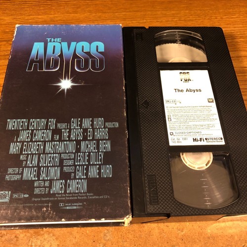 Abyss VHS VCR Video Tape Used Movie Ed Harris Mary Elizabeth Mastrantonio - Picture 6 of 6