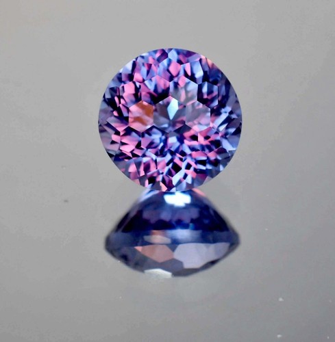 Natural Alexandrite Certified Rare Color Changing 9.10 Ct Round Cut Gemstone - Picture 2 of 5