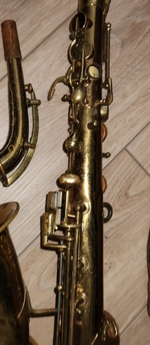 Early 1920s Frank Holton Eb LP Saxophone Serial No. 23016 Instrument In Case - 第 5/19 張圖片