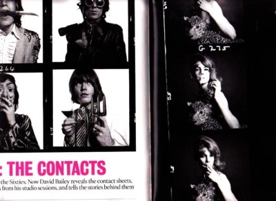 Times Magazine July 2010 8 pages of David Bailey pics Shrimpton Beatles Stones - Image 1 of 4