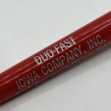 VTG Ballpoint Pen Duo-Fast Iowa Company Inc. Cedar Rapids IA