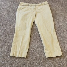 New York  Company Womens Tan Brown Mid Rise Skinny Cropped Dress Pants Size 12