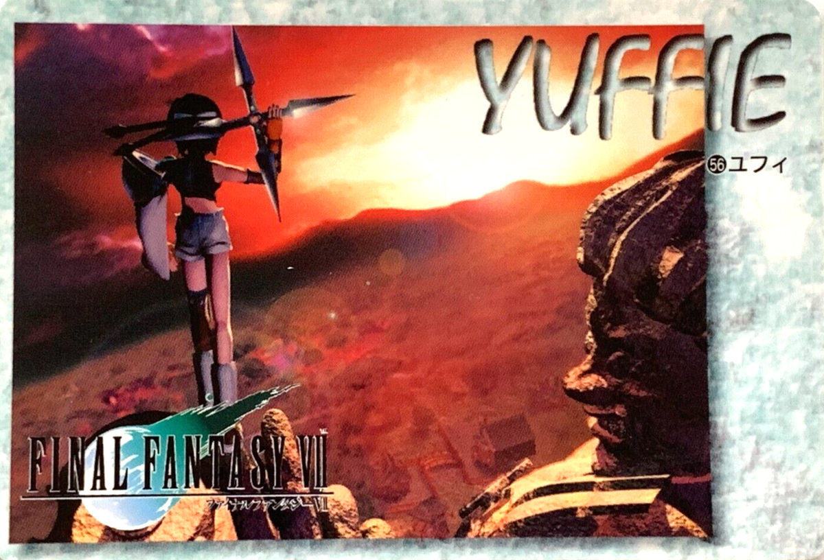 Yuffie Kisaragi FINAL FANTASY VI FF6 SQUARE japanese card Bandai Japan  No.56 #3
