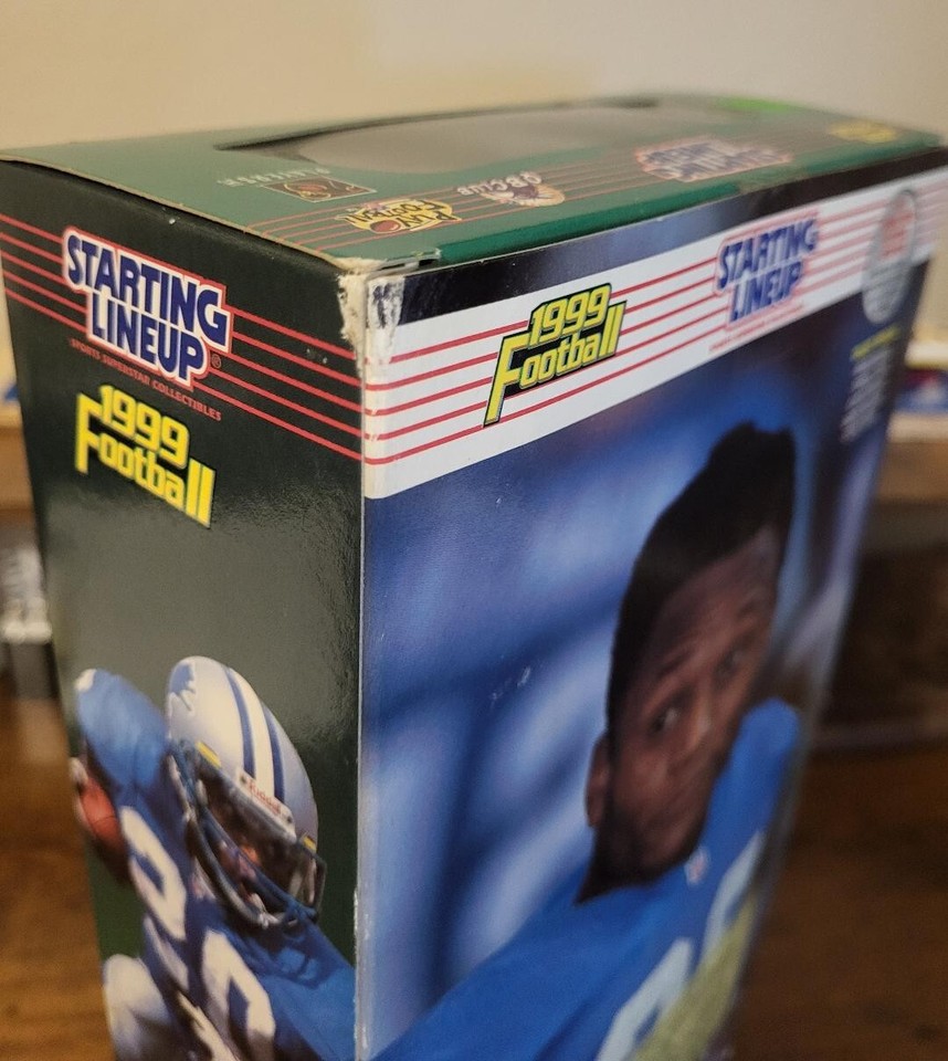 1999 Starting Lineup Action Figure Barry Sanders NFL Detroit Lions read