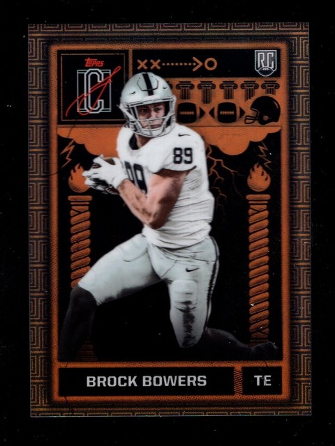 2024 Topps Chrome Odyssey Case Hit SSP Brock Bowers RC Raiders