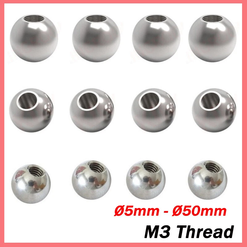 Stainless Steel Balls M3 Threaded Blind Hole Ball Knob Nuts