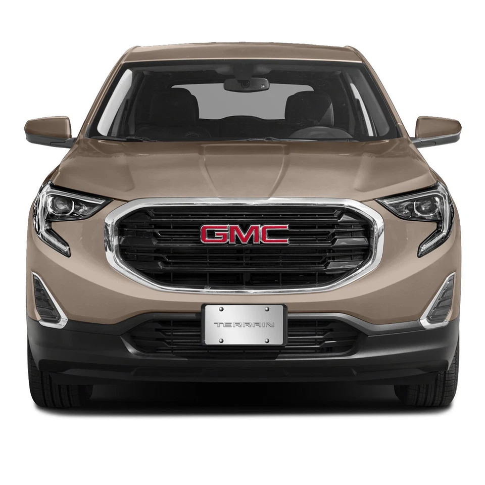 Placa de identificación GMC Terrain logotipo 3D cromo acero inoxidable matrícula, hecha en EE. UU. Foto 4 de 4