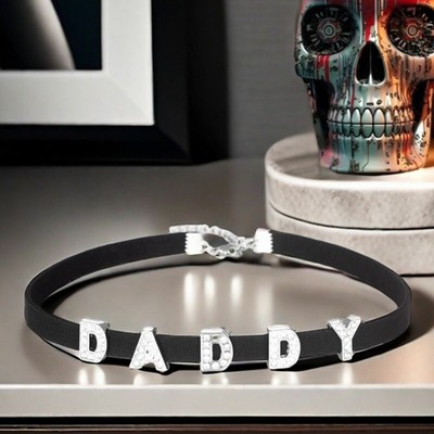 Custom Rhinestone OWNED Letters Choker Necklaces Chic Personalized Women Collar