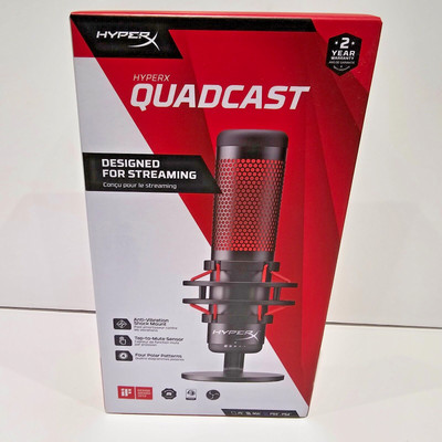 HyperX QuadCast Gaming Mikrofon (4P5P6AA) - Brandneu - Kostenlose Lieferung!