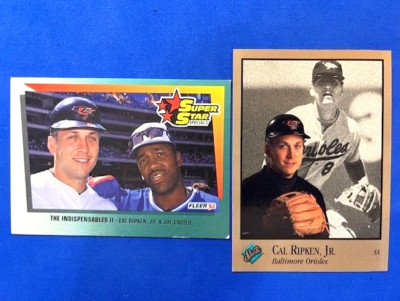 Cal Ripken Jr 1992 Fleer Super Star Specials & 1992 Leaf Studio - Orioles