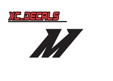 Mishimoto M X2 Pair Decal Sticker Graphics Jdm Racing Radiator Intercooler