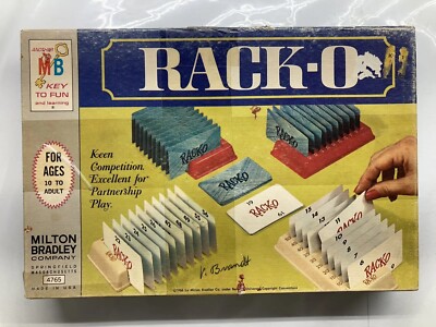 Rack-O Card Game COMPLETE Milton Bradley 1966  Racko Numbers Vintage