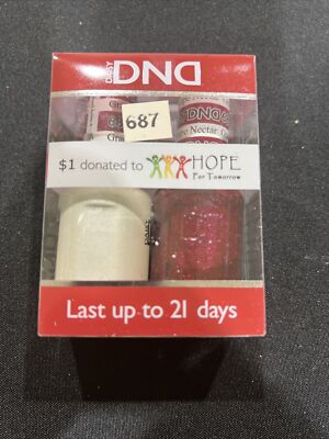 DND Gel Polish Duo Soak Off Gel & Nail Lacquer Set LED/UV .5 oz 15 ml Color 687