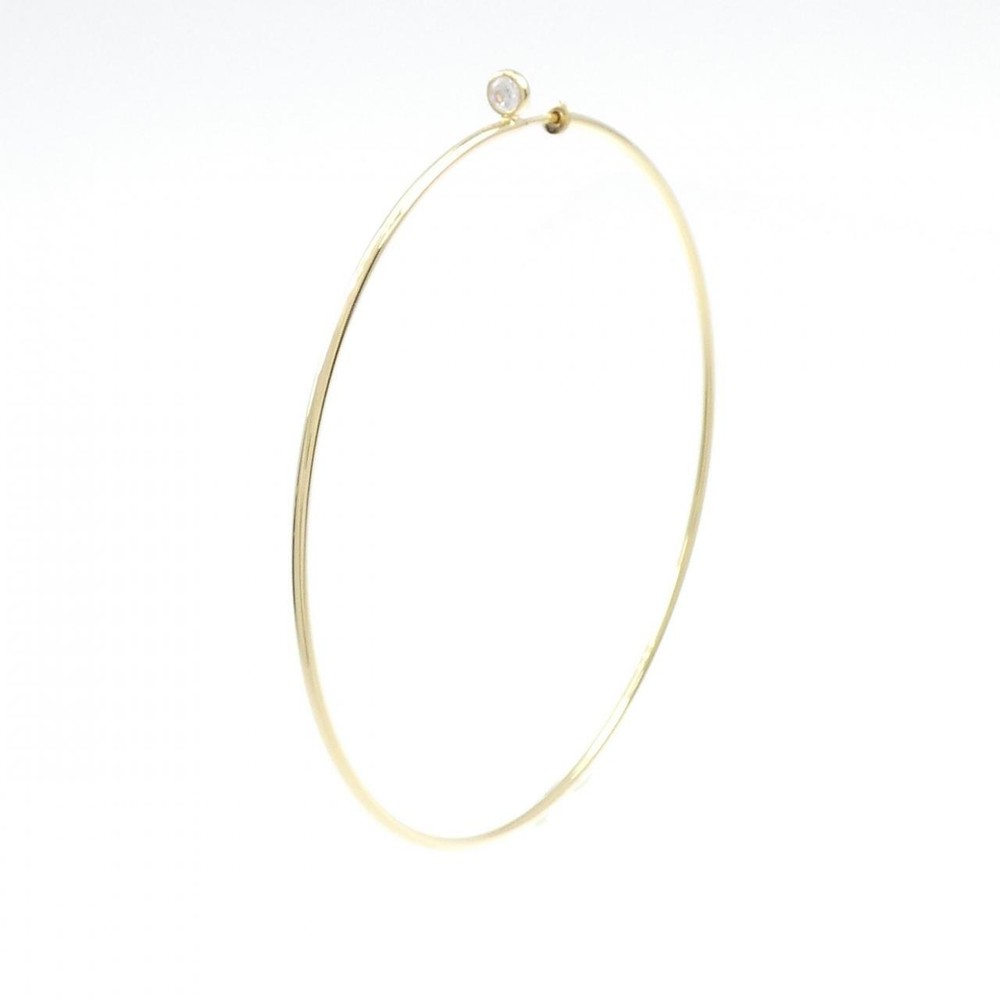 Authentic Tiffany Diamond Hoop Large Earrings Single Earrings  #260-007-426-0041