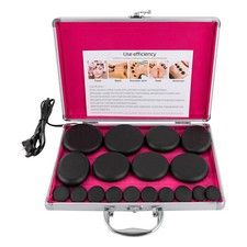 Hot Stone Kit, Massage Stones Set, 16pcs Stones, 220W 60-70 C Heating Box