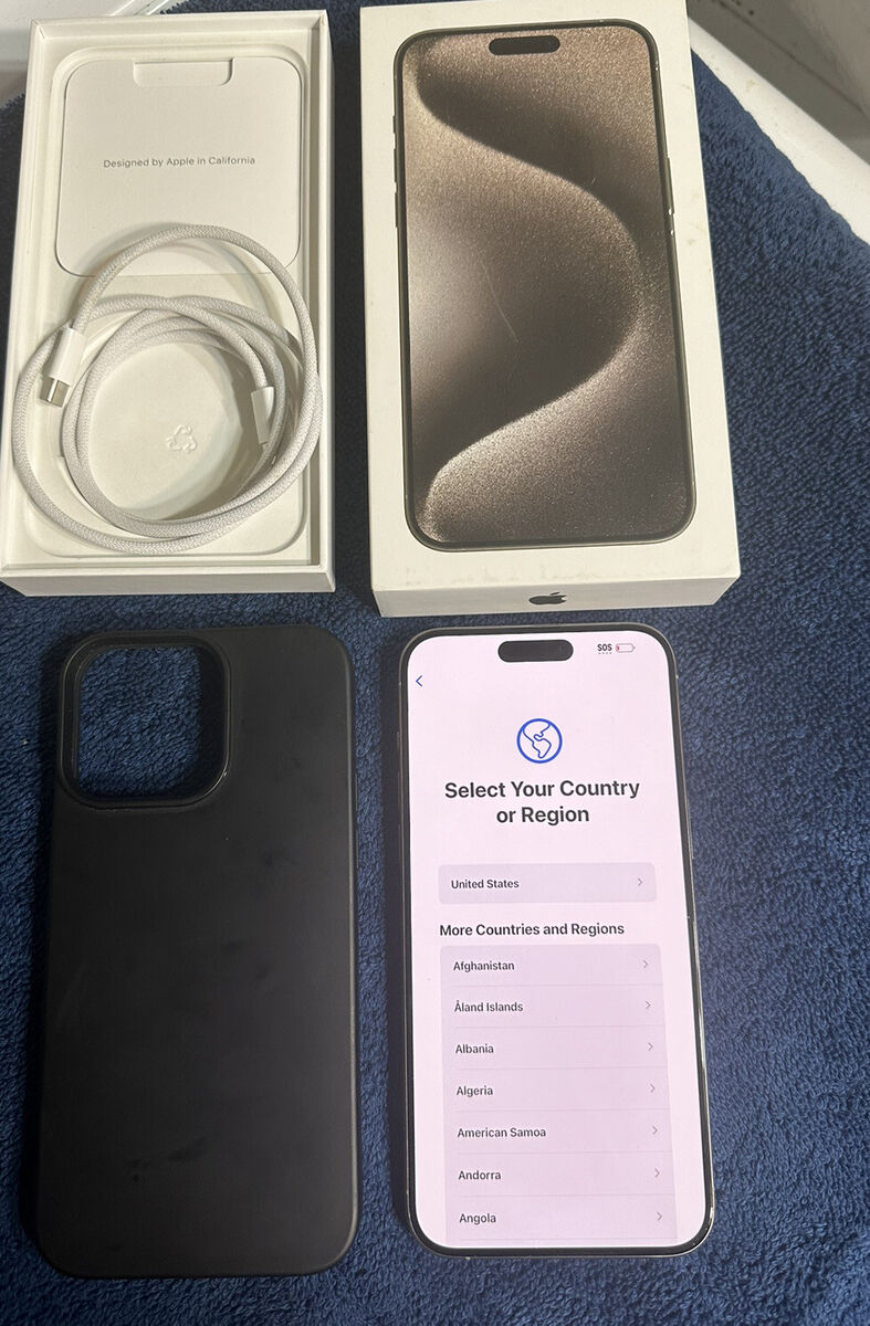 AT&T iPhone 15 Pro Max 256GB Natural Titanium 