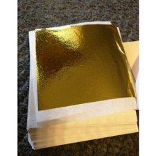 Gilding Decoration for Art Crafts Framing Gilding Fram 100X24K Gold Leaf Sheets