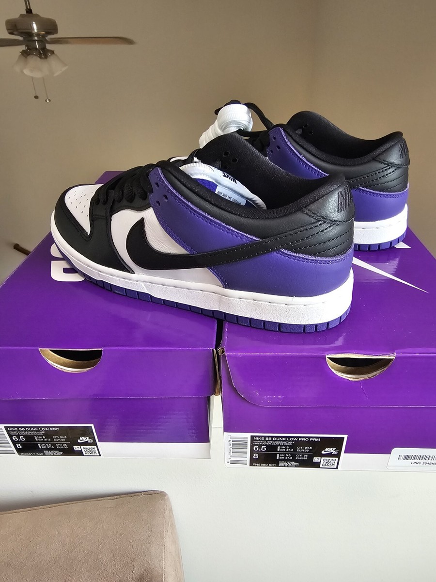 Size 6.5 - Nike Dunk Low SB Retro Court Purple brand new