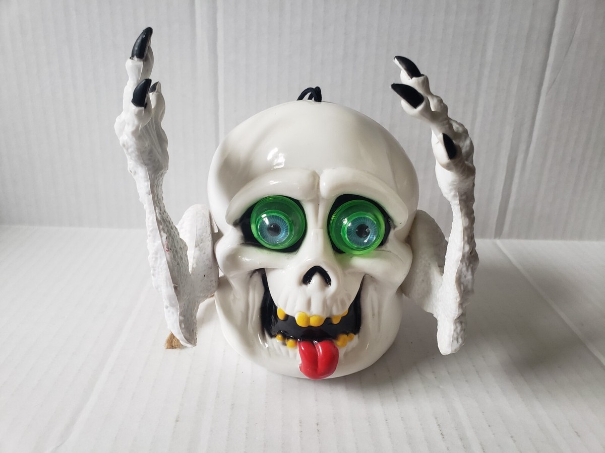 Vintage 1990s Shakin' Mutant Skull Jiggly Boglin Arms Light Up