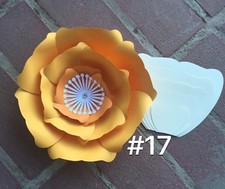 Hard Copy 17 Paper Flower Template, DIY Giant flowers, Backdrops, Decor