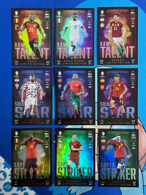 Topps Match Attax EURO 2024 Ultimate Stage Limited & Classic Celebration Limited