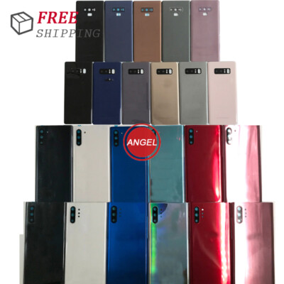 Battery Door Back Glass Cover Camera Les For Samsung Note5 8 9 10 +Plus 20 Ultra