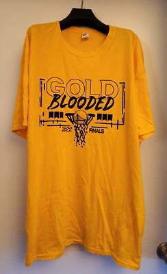 Golden State Warriors  Gold Blooded  2022 NBA Finals T-Shirt Size XL 