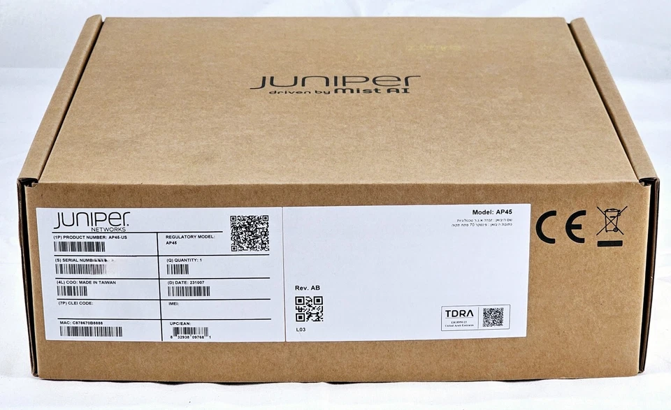 Juniper Mist AP45 Tri Band IEEE 802.11 a/b/g/n/ac/ax 6E Wireless Access Point - Image 4 of 4