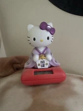 Cute solar shaking head purple kimono Hello Kitty Figure - Car/Home Decor Gift