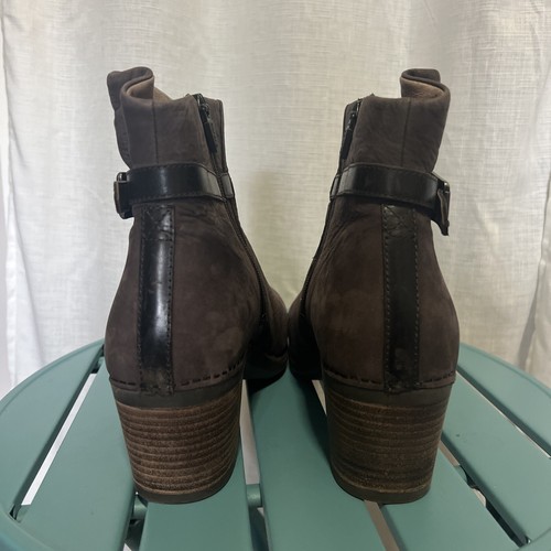DANSKO Hartley Chocolate Nubuck Leather Ankle Boots Shoes Size 40 (9-9.5) - Picture 8 of 12