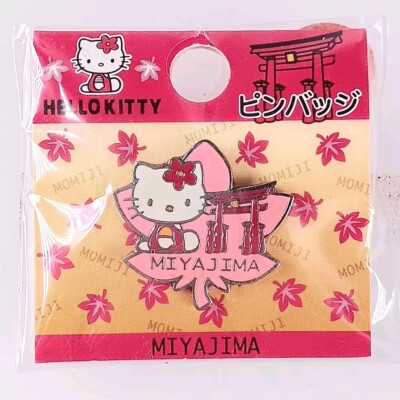 Hello Kitty Sanrio Gotochi Pin Badge: Japan Exclusive, Miyajima Edition