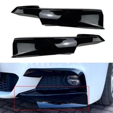 Pair Front Bumper Lip Splitter Canards Spoiler For BMW F30 F31 M Sport 2012-2019