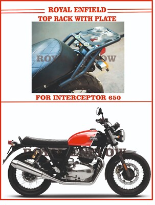 Fit For Royal Enfield Top Rack With Plate for INTERCEPTOR 650 - Exp Ship