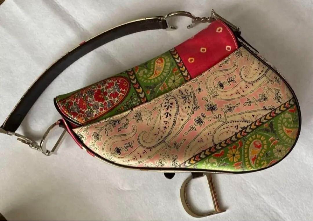 John Galliano Christian Dior Saddle Bag Colorful Handbags