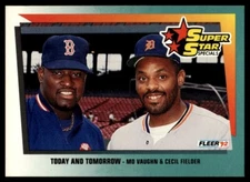 1992 Fleer #705 Mo Vaughn/Cecil Fielder Boston Red Sox/Detroit Tigers