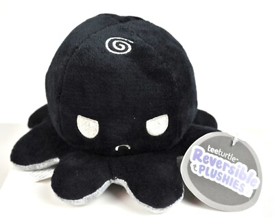The Original Reversible Octopus Plushie Black and Grey by