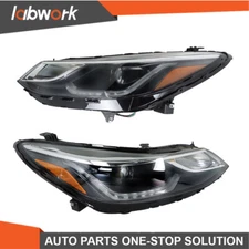 Labwork Headlight For 2016-2018 Chevy Cruze Halogen w/ LED DRL Left+Right Side