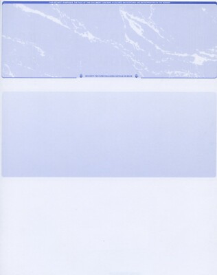 #ad #ad 500 Blank Check Stock Paper Check on Top Blue Marble $41.57