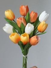 Autumng-Colors Tulip Flowers Artificial Luxury Big Tulip Valentine's Day Moth...
