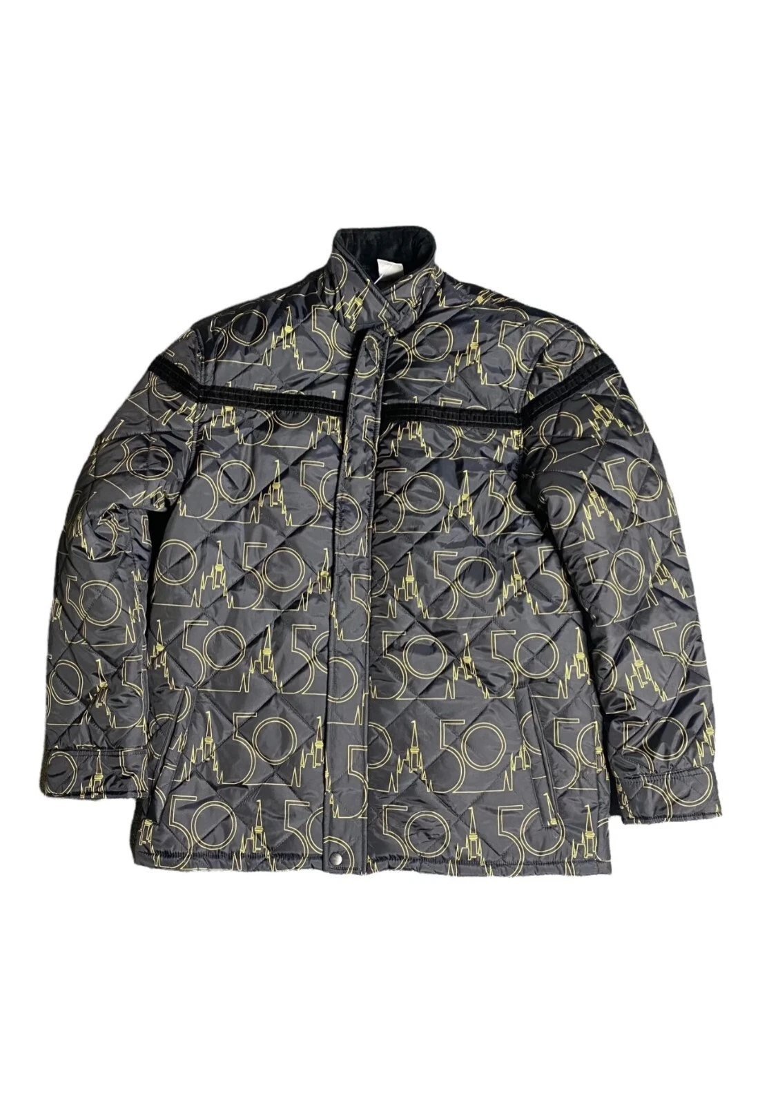 NWT Walt Disney World Allover 50th Anniversary Quilted Puffer Jacket Adult SZ S