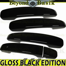 For 2020-2025 Kia Soul 20-23 EV GLOSS BLACK Door Handle COVERS W/o Smart Keyhole
