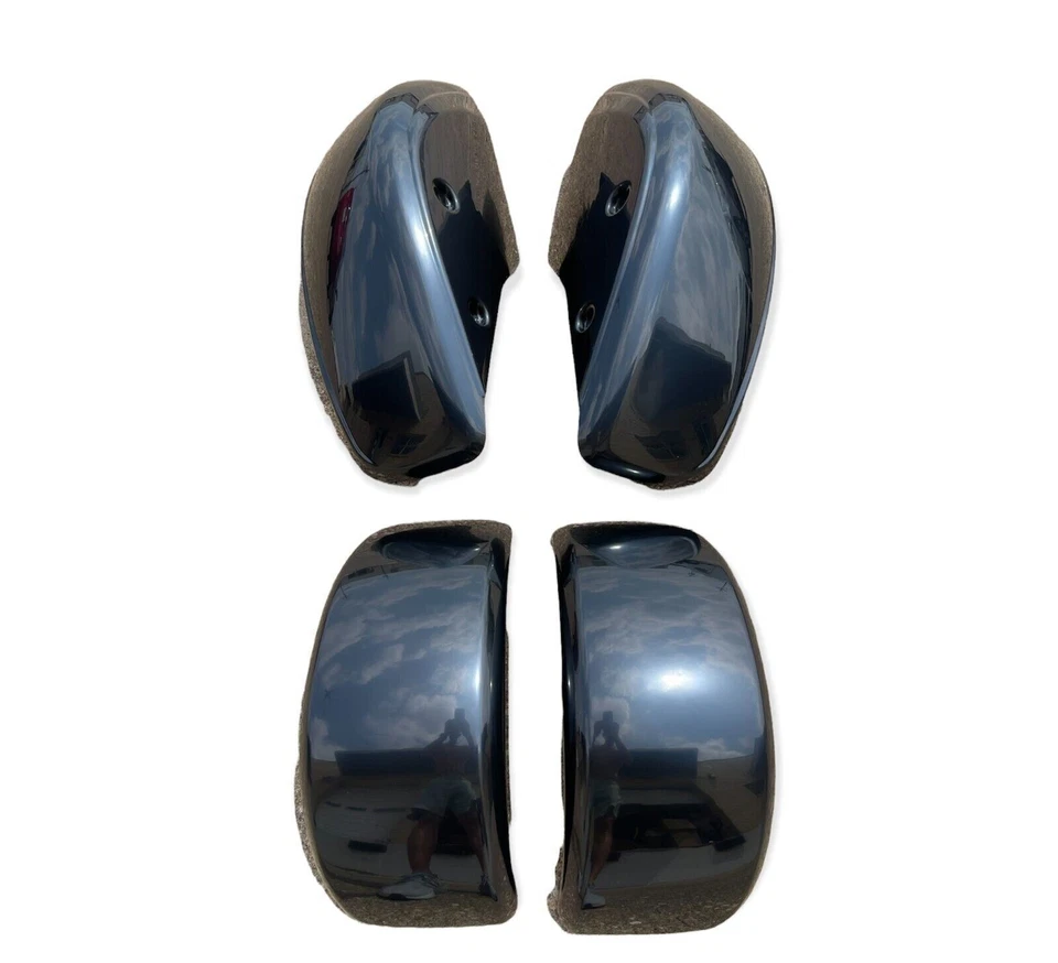 NUEVO JUEGO GUARDABARROS DELANTERO Y TRASERO HONDA FL250 ODYSSEY FL 250 77 - 84 PLÁSTICO NEGRO Foto 2 de 2