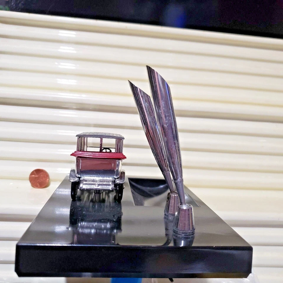 LESNEY MATCHBOX 1968 Yesteryear Y7C Silver Plated 1912 ROLLS ROYCE Grey Rib Roof - Image 3 of 4