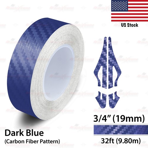 Vinyl Pinstriping Pin Car Styling Adhesive Tape Sticker CARBON FIBER DARK BLUE - Picture 20 of 27