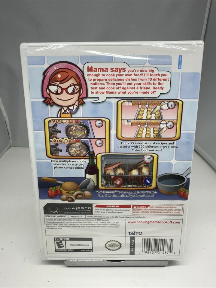 Cooking Mama: Cook Off (Nintendo Wii, 2007) New And Sealed - Image 2 of 2