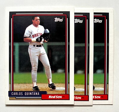 1992 Topps Carlos Quintana 127   Symbol Variation 3-Diff Airbrush Error RARE All