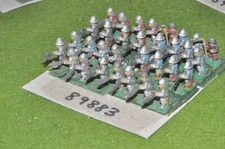15mm medieval / generic - bills & halberds 32 figs - inf (89883)