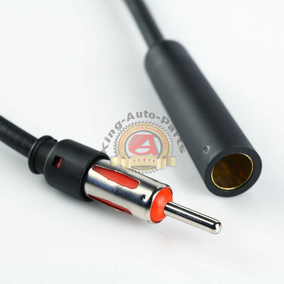 12" Universal Male Female Car AM FM Antenna Extension / Extender Cable (1 ft.) - Image 2 of 2