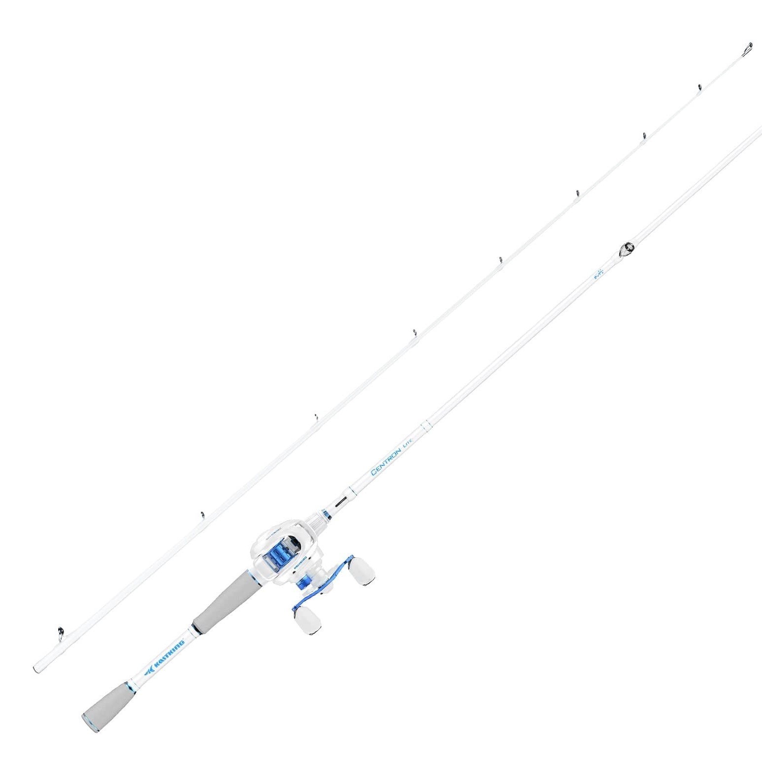 Kastking Centron Lite Left Handed Rob And Reel Combo White Colored